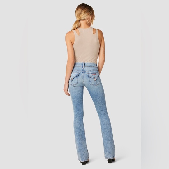 HUDSON Jeans Beth Low to Mid-Rise Baby Bootcut Petite Motion Blue Women Size 25 - Picture 3 of 17